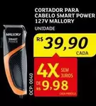 Oferta de Mallory - Cortador Para Cabelo Smart Power por R$39,9 em Assaí Atacadista