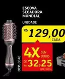 Oferta de Mondial - Escova Secadora por R$129 em Assaí Atacadista