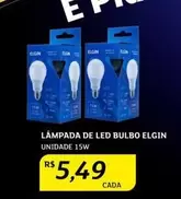 Oferta de Elgin - Lâmpada De Led Bulbo por R$5,49 em Assaí Atacadista