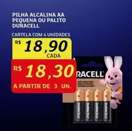 Oferta de Duracell - Pilha Alcalina Aa Pequena Ou Palito por R$18,9 em Assaí Atacadista