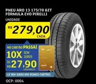 Oferta de Aro - Pneu  13 175/70 82T por R$279 em Assaí Atacadista