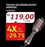 Oferta de Mondial - Escova Secadora Bivolt por R$119 em Assaí Atacadista