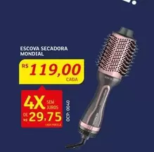 Oferta de Mondial - Escova Secadora por R$119 em Assaí Atacadista