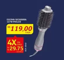 Oferta de Philco - Escova Secadora 127w por R$119 em Assaí Atacadista