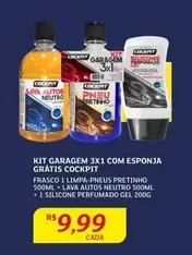 Oferta de Pretinho - Kit Garagem 3x 1 Com Esponja Gratis por R$9,99 em Assaí Atacadista