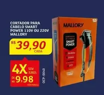 Oferta de Smart - Cortador Para Cabelo Smart Power 110v Ou 220v por R$39,9 em Assaí Atacadista