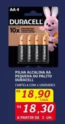 Oferta de Duracell - Pilha Aa Pequena Ou Palito por R$18,9 em Assaí Atacadista