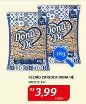 Oferta de Dona Dê - Feijão Carioca por R$3,99 em Assaí Atacadista