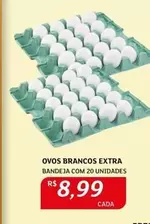 Oferta de Extra - Ovos Brancos Extra por R$8,99 em Assaí Atacadista