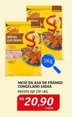 Oferta de Sadia - Meio Da Asa De Frango Congelado por R$20,9 em Assaí Atacadista