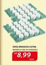 Oferta de Extra - Ovos Brancos Extra por R$8,99 em Assaí Atacadista