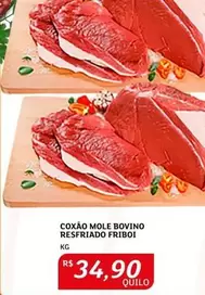 Oferta de Bovino - Coxão Mole Bovino Resfriado Friboi por R$34,9 em Assaí Atacadista