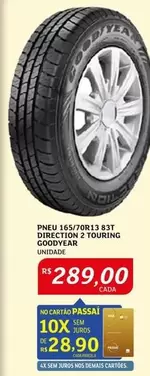 Oferta de Direction - Pneu 165/70R13 83T DERECTION 2 TOURING GIGIONVEAE por R$289 em Assaí Atacadista