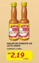 Oferta de Sadio - Molho De Pimenta Ao Leite por R$2,19 em Assaí Atacadista