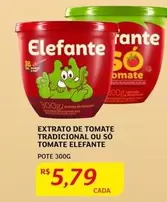 Oferta de Elefante - Extrato De Tomate Tradicional Ou So Tomate por R$5,79 em Assaí Atacadista