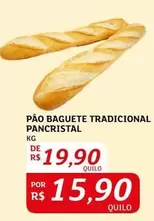 Oferta de Tradicional - Pão Baguette Tradicional Pancristal por R$19,9 em Assaí Atacadista