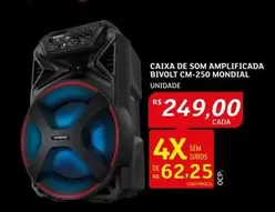 Oferta de Mondial - Caixa De Som Amplificada Bivolt Cm-250 por R$249 em Assaí Atacadista