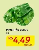 Oferta de Pimentão Verde por R$4,49 em Assaí Atacadista