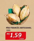 Oferta de Pão Frances Artesanal por R$1,59 em Assaí Atacadista