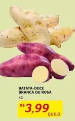 Oferta de Rosa - Batata-Doce Branca Ou por R$3,99 em Assaí Atacadista