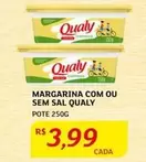 Oferta de Qualy - Margarina Com Ou Sem Sal por R$3,99 em Assaí Atacadista