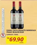 Oferta de De   - Vinho Tinto Frances Bordeaux por R$69,9 em Assaí Atacadista