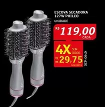 Oferta de Philco - Escova Secadora 127w por R$119 em Assaí Atacadista