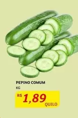 Oferta de Pepino Comum por R$1,89 em Assaí Atacadista