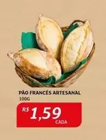 Oferta de Pão Frances Artesanal por R$1,59 em Assaí Atacadista