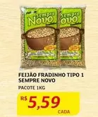 Oferta de Novo - Feijão Fradinho Tipo 1 por R$5,59 em Assaí Atacadista