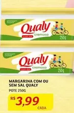 Oferta de Qualy - Margarina Com Ou Sem Sal por R$3,99 em Assaí Atacadista