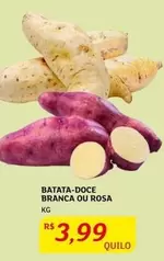 Oferta de Rosa - Batata-Doce Branca Ou por R$3,99 em Assaí Atacadista