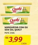 Oferta de Qualy - Margarina Com Ou Sem Sal por R$3,99 em Assaí Atacadista