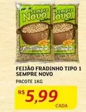 Oferta de Novo - Feijão Fradinho Tipo 1 por R$5,99 em Assaí Atacadista