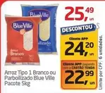 Oferta de Blue Ville - Arroz Tipo 1 Branco Ou Parboilizado Pacote por R$25,49 em Tenda Atacado