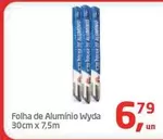 Oferta de De   - Folha De Aluminio Wyda por R$6,79 em Tenda Atacado