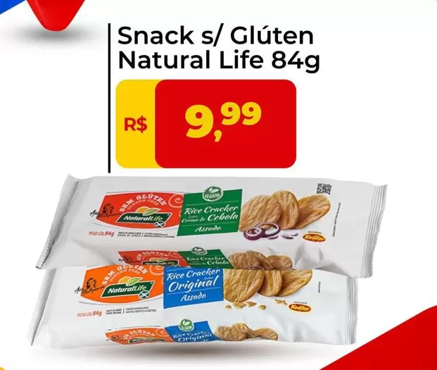 Oferta de Natural Life - Snack S/Gluten por R$9,99 em Tonin Superatacado