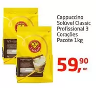 Oferta de Classic - Cappuccino  Professional 3 Corações por R$59,9 em Tenda Atacado