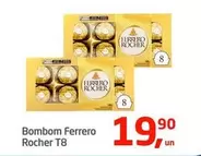 Oferta de Ferrero Rocher - Bombom T8 por R$19,9 em Tenda Atacado