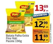 Oferta de Yoki - Batata Palha Extra Fina por R$13,69 em Tenda Atacado