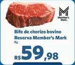 Oferta de Member's Mark - Bife De Chorizo Bovino Reserva por R$59,98 em Sam's Club