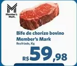 Oferta de Member's Mark - Bife De Chorizo Bovino por R$59,98 em Sam's Club