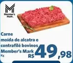 Oferta de Member's Mark - Carne Moída De Alcatra E Contrafilé Bovinos por R$49,98 em Sam's Club