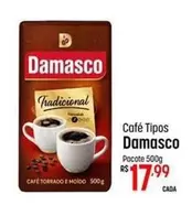 Oferta de Damasco - Café Tipos por R$17,99 em Super Muffato