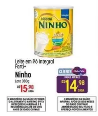 Oferta de Ninho - Leite Em Pó Integral Forti+ por R$15,98 em Super Muffato