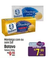 Oferta de Batavo - Manteiga Com Ou Sem Sal por R$9,98 em Super Muffato