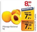 Oferta de Nacional - Pêssego Nacional por R$8,99 em Tenda Atacado