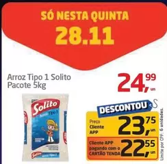 Oferta de Pacote - Arroz Tipo 1 por R$24,99 em Tenda Atacado