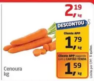 Oferta de Cenoura por R$2,19 em Tenda Atacado