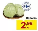 Oferta de Repolho por R$2,99 em Carrefour